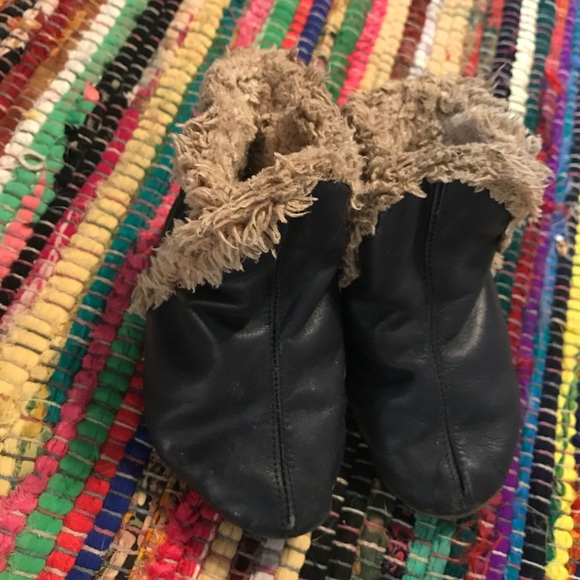Robeez Soft Sole Navy Booties Sz 18-24mo - Picture 4 of 8